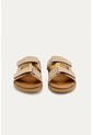 Sandalia Plana Vibe Beige Mercedes Campuzano de Mercedes Campuzano