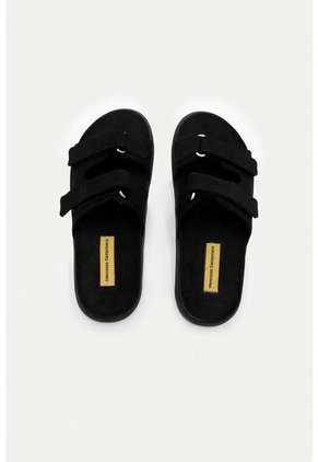 Sandalia Plana Vibe Negra Mercedes Campuzano