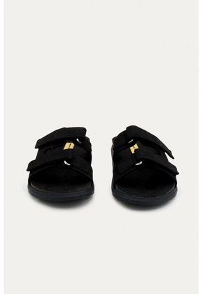 Sandalia Plana Vibe Negra Mercedes Campuzano