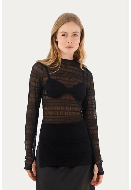 Buzo Celestia Negro Mercedes Campuzano