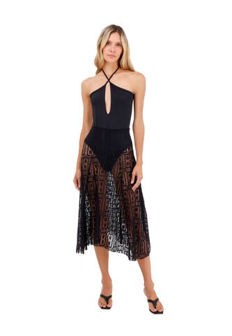 Falda Larga Palomino Negro Mercedes Campuzano Mercedes Campuzano