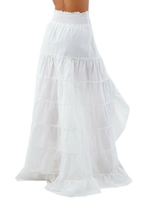Falda Larga Kelly Marfil Mercedes Campuzano