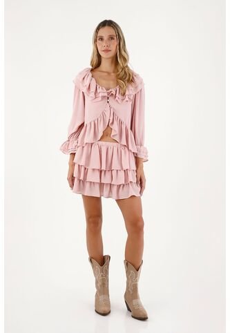 Camisa Libertad  Rosado Mercedes Campuzano Mercedes Campuzano