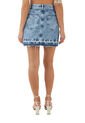 Falda Corta Salma Azul Mercedes Campuzano de Mercedes Campuzano