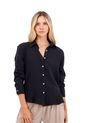 Camisa Asha Negro Mercedes Campuzano de Mercedes Campuzano