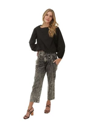 Camisa Lua Negro Mercedes Campuzano