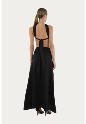 Vestido Largo Lorde Negro Mercedes Campuzano