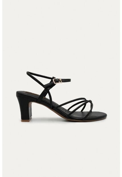 Sandalia Tacon Aira Negro Mercedes Campuzano