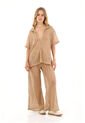 Camisa  Harlow Toupe Mercedes Campuzano de Mercedes Campuzano