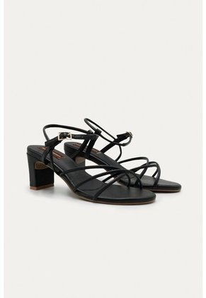 Sandalia Tacon Aira Negro Mercedes Campuzano