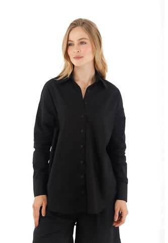 Camisa Boyfriend Haven Negro Mercedes Campuzano Mercedes Campuzano