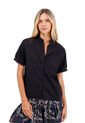 Camisa Palma Negro Mercedes Campuzano de Mercedes Campuzano