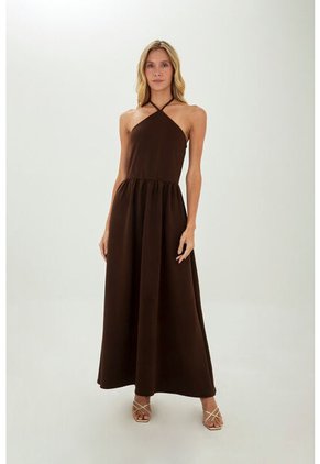 Vestido Largo Regine Cafe Mercedes Campuzano