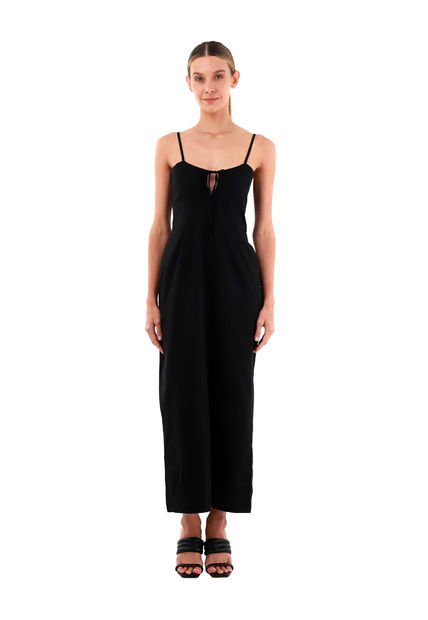 Vestido Largo Pauline Negro Mercedes Campuzano