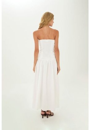 Vestido Largo Kira Marfil Mercedes Campuzano