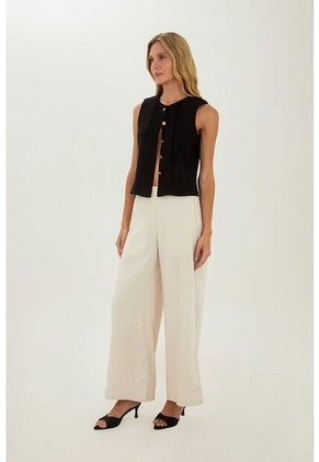 Pantalon Colette Beige Mercedes Campuzano