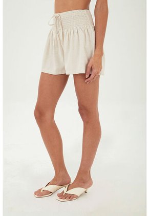 Short Fiora Beige Mercedes Campuzano