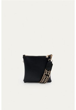 Bandolera Clover Negro Mercedes Campuzano