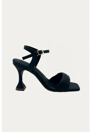 Sandalia Tacón Juliette Negro Mercedes Campuzano