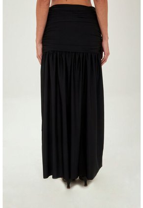 Falda Larga Claudine Negro Mercedes Campuzano