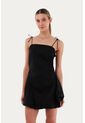 Vestido Corto Britt Negro Mercedes Campuzano de Mercedes Campuzano