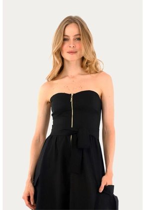 Vestido Largo Glens Negro Mercedes Campuzano