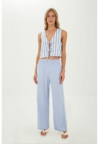 Pantalon Anastasia Azul Mercedes Campuzano Mercedes Campuzano