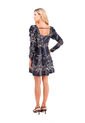 Vestido Corto Sailing Palmeras Negro Mercedes Campuzano de Mercedes Campuzano