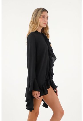 Camisa Aurea  Negro Mercedes Campuzano