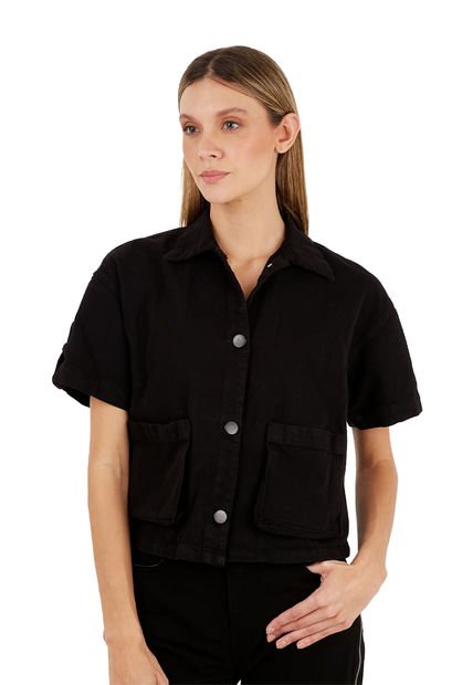Camisa Hatty Negro Mercedes Campuzano