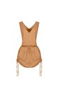 Vestido Corto Sakku Beige Mercedes Campuzano de Mercedes Campuzano