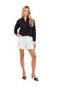 Blusa Sole Negro Mercedes Campuzano de Mercedes Campuzano