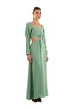 Vestido Largo Aura Verde Oscuro Mercedes Campuzano de Mercedes Campuzano