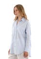 Camisa Boyfriend Haven Azul Claro Mercedes Campuzano de Mercedes Campuzano