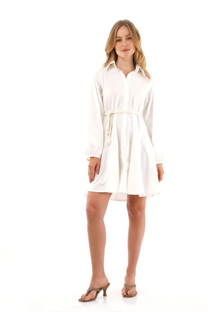 Vestido Corto Bari Marfil Mercedes Campuzano