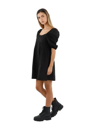 Vestido Corto Sunrise Negro Mercedes Campuzano