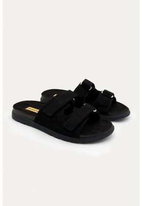 Sandalia Plana Vibe Negra Mercedes Campuzano