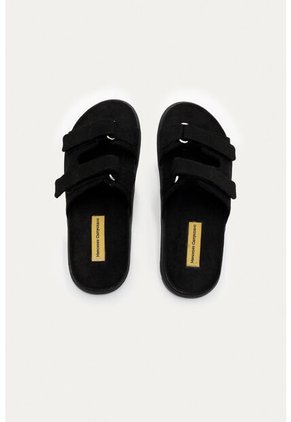 Sandalia Plana Vibe Negra Mercedes Campuzano