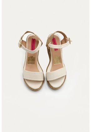 Spadrilla Plataforma Hellene Beige Mercedes Campuzano