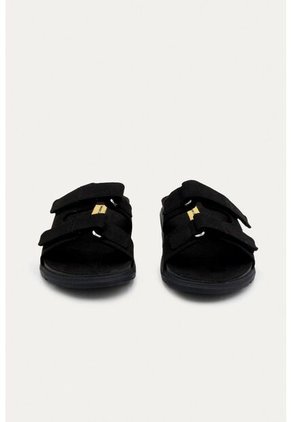 Sandalia Plana Vibe Negra Mercedes Campuzano