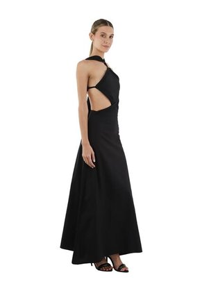 Vestido Largo Lorde Negro Mercedes Campuzano