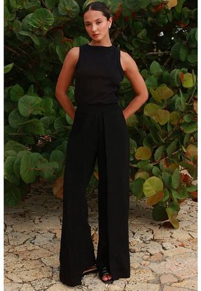 Pantalon Zulima Negro Mercedes Campuzano