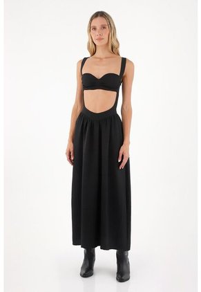 Vestido Largo Luna Negro Mercedes Campuzano