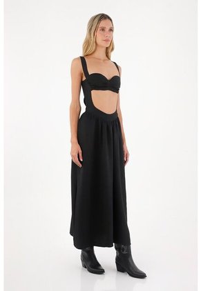 Vestido Largo Luna Negro Mercedes Campuzano