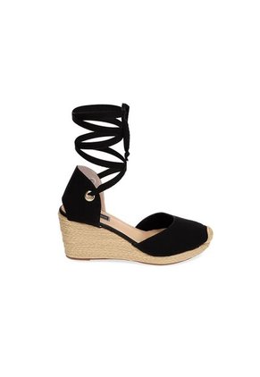 Spadrilla Plataforma Kiri Negro Mercedes Campuzano