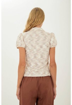 Camisa Elise Beige Mercedes Campuzano