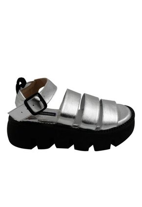 Sandalia Plataforma Harmony Plata Mercedes Campuzano