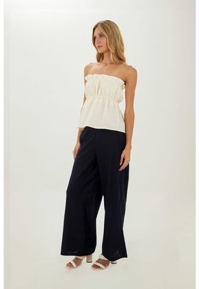 Pantalon Colette Azul Oscuro Mercedes Campuzano