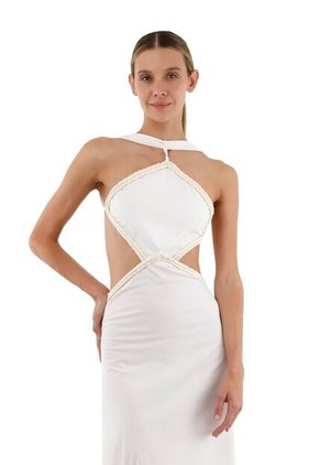 Vestido Largo Lorde Marfil Mercedes Campuzano