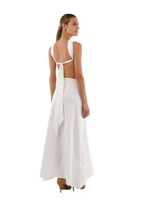 Vestido Largo Lorde Marfil Mercedes Campuzano